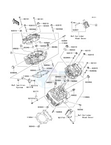 VN 1600 D [VULCAN 1600 NOMAD] (D6F-D8FA) D7F drawing CYLINDER HEAD