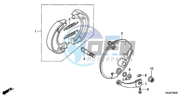 FRONT BRAKE PANEL