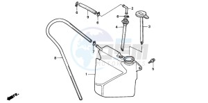 GL1500A GOLDWING ASPENCADE drawing RESERVE TANK