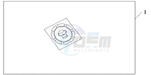 CBR600FB drawing FUEL FILLER PAD