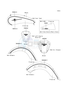 VN 2000 G [VULCAN 2000] (8F-9F) 0G9F drawing DECALS-- TITANIUM- --- G9F- -