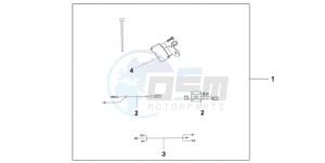 CB1000RA9 France - (F / ABS CMF) drawing HEATED GRIP ATT.