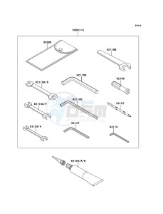 Z1000_ABS ZR1000ECF FR XX (EU ME A(FRICA) drawing Owner's Tools