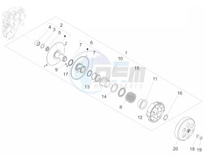 Sprint Sport 150 4T 3V iGet ABS (EMEA) drawing Driven pulley