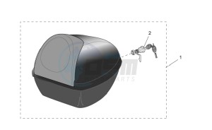 Scarabeo 100 (eng. Minarelli) drawing Acc. - Top/cases side cases