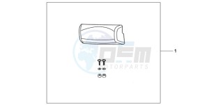 XL700VA9 Europe Direct - (ED / ABS) drawing TOP BOX PILLION PAD (TOP)