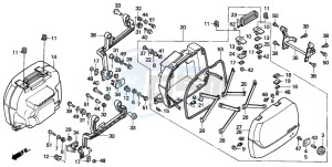 ST1100P drawing SADDLEBAG