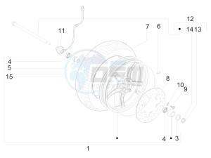 Zip 50 4T 25 Km-h (EMEA) drawing Front wheel