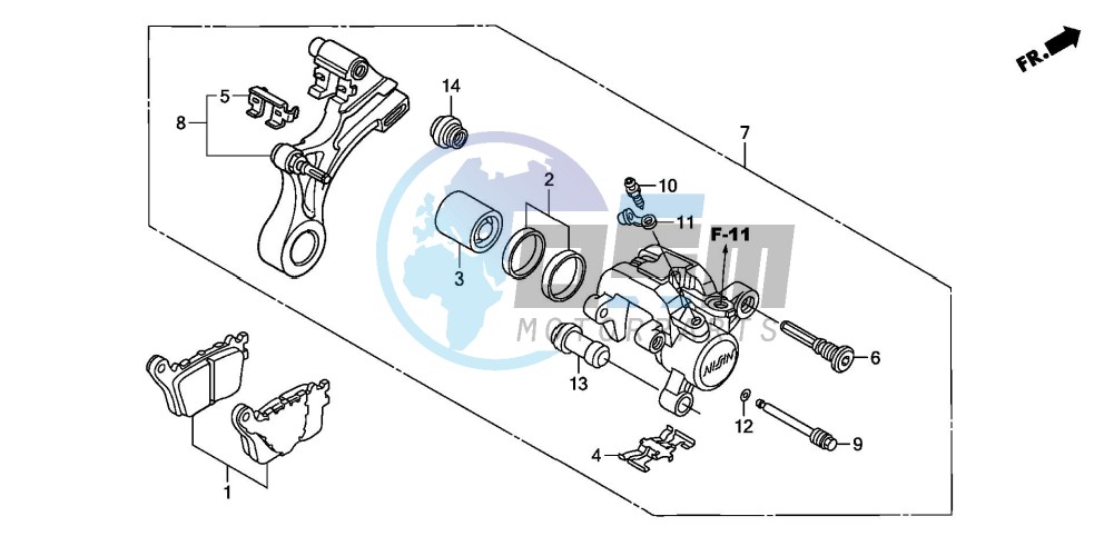 REAR BRAKE CALIPER