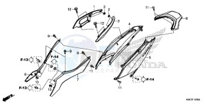 NSS125DF Forza 125 - NSS125D Europe Direct - (ED) drawing BODY COVER/ REAR GRIP