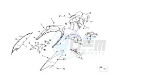 VARIANT SPORT - 125 CC VTHSG000 4T E3 drawing REAR BODY