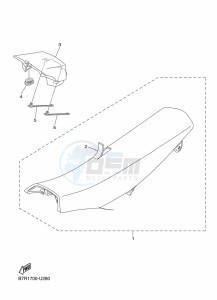 WR250F (BAKJ) drawing SEAT