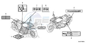 VT750CSE Shadow - VT750CS-E UK - (E) drawing CAUTION LABEL (VT750CS/ C2B/ C2S/ C)