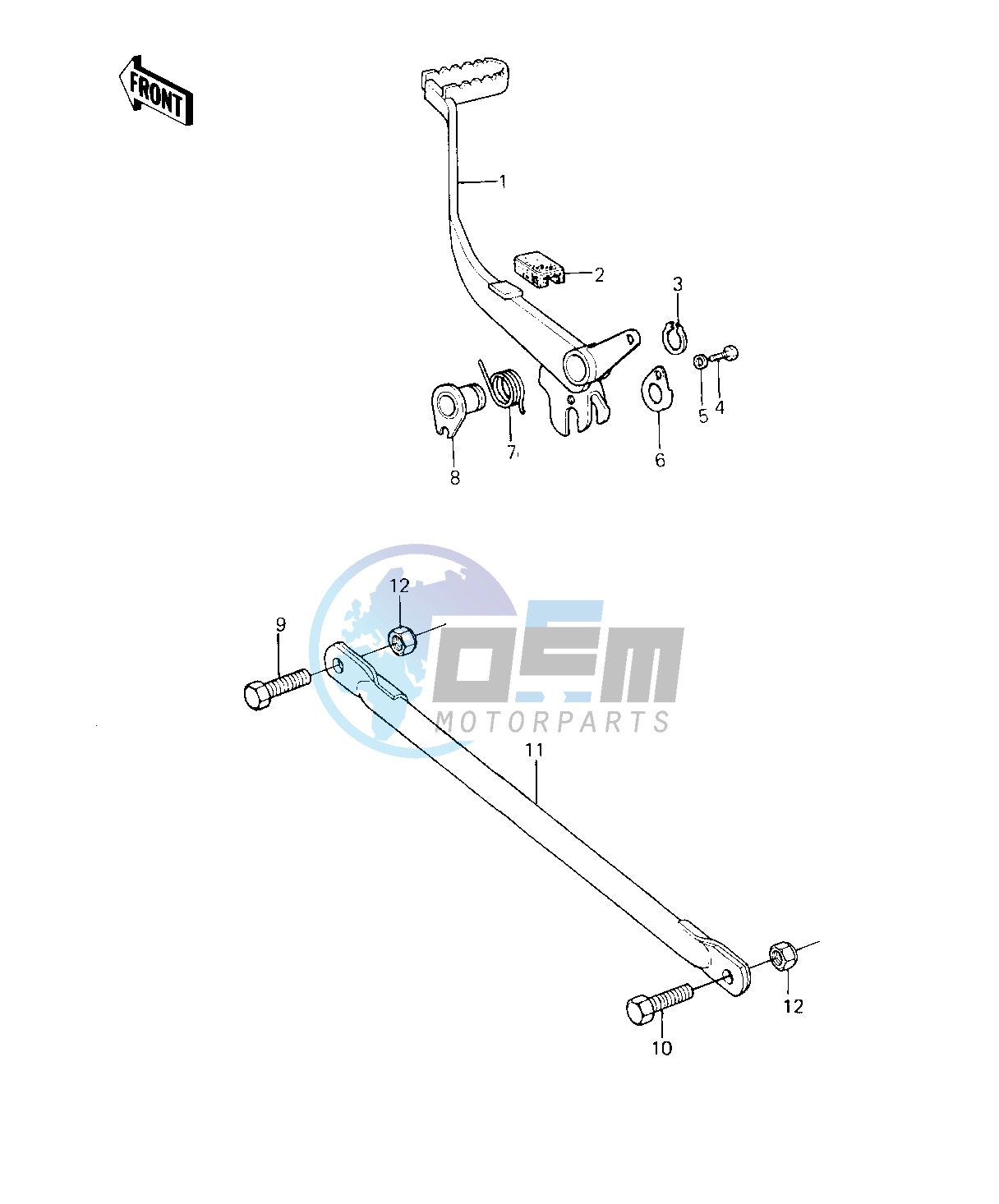 BRAKE PEDAL_TORQUE LINK -- 80-81 A7_A8- -