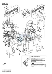 AN650 (E2) Burgman drawing WIRING HARNESS (AN650AK6 AK7 AK8 AK9 AL0 E24)