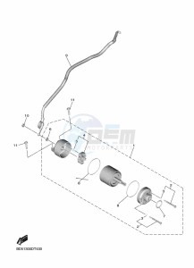 NIKEN MXT850 (BD5F) drawing STARTING MOTOR