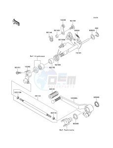 ZR 1000 A [Z1000] (A1-A3) drawing GEAR CHANGE MECHANISM