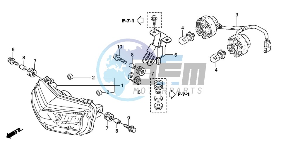 HEADLIGHT (TRX300EX'07,'08)