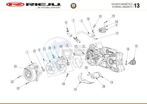 BYE-BIKE-RED 50 drawing MAGNETIC - FLYWHEEL