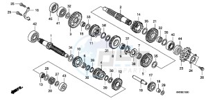 TRX400XC drawing TRANSMISSION