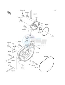 JT 900 C [900 STX] (C1-C2) [900 STX] drawing ENGINE COVER-- S- -