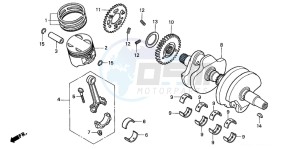 CBF500 drawing CRANKSHAFT/PISTON