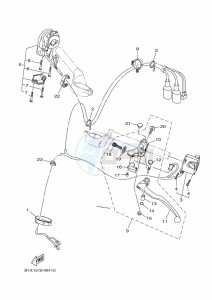 YZF320-A YZF-R3 (B2XG) drawing HANDLE SWITCH & LEVER