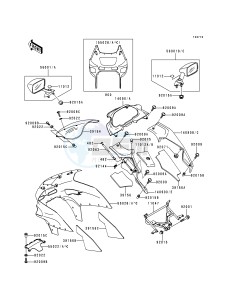 ZX 600 E [NINJA ZX-6] (E4-E6) [NINJA ZX-6] drawing COWLING -- ZX600-E6- -