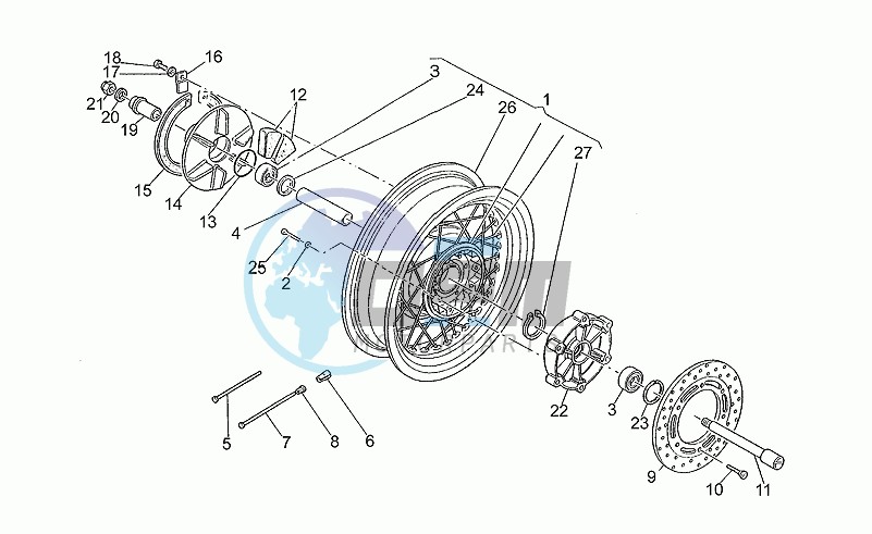 Rear wheel kd131645>