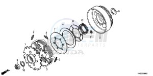 TRX500FPAE TRX500FPA Europe Direct - (ED) drawing CLUTCH