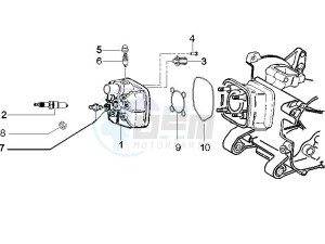 NRG 50 power DD (UK) UK drawing Cylinder head cover