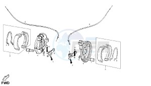 DFW - 50 CC VTHMA05A drawing FRONT BRAKING SYSTEM