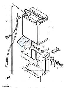 GSX-R750 (E2) drawing BATTERY