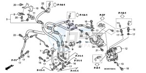 VFR800A9 Ireland - (EK / ABS MME) drawing FRONT BRAKE HOSE (VFR800A)