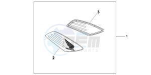 NC700XC drawing KIT FR SIDECOWL PANEL