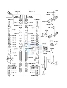 KX85/KX85-<<II>> KX85ADF EU drawing Front Fork