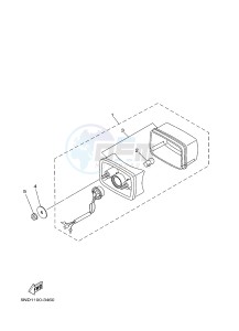 YFM450FWAD YFM45FGPHD GRIZZLY 450 IRS (1CTX 1CTY) drawing TAILLIGHT 2