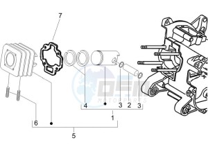 NRG 50 power DT drawing Cylinder - Piston - Wrist pin unit