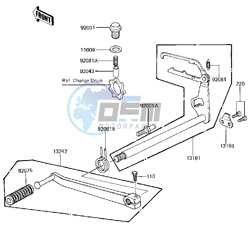 GEAR CHANGE MECHANISM -- 81 B2- -