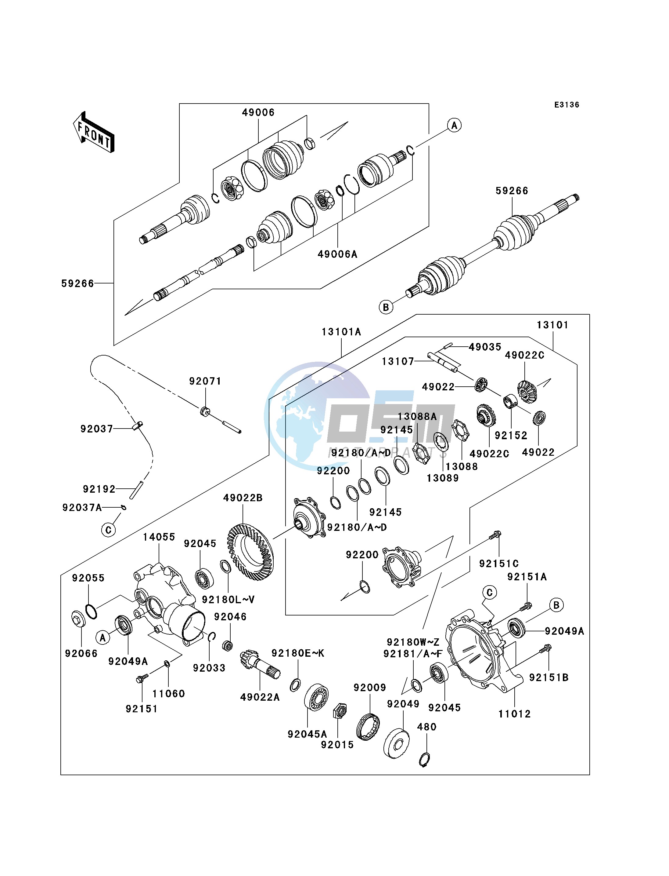 DRIVE SHAFT-FRONT