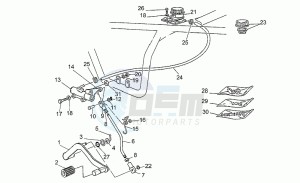 Nevada 350 drawing Rear master cylinder