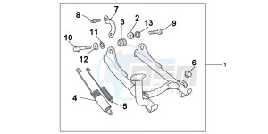 VFR800XB Crossrunner E drawing MAIN STAND