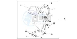 NSA700A9 Australia - (U / MME REF) drawing BACKREST *RP179P*