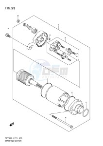 SFV650 (E21) Gladius drawing STARTING MOTOR