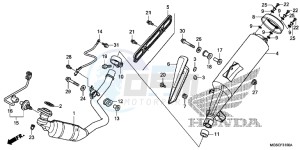 NC700DC Integra E drawing EXHAUST MUFFLER