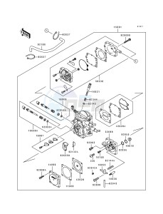 JS 650 B [650 SX] (B1-B3) [650 SX] drawing CARBURETOR