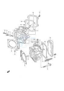 DF 25 V-Twin drawing Cylinder Head