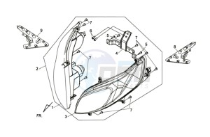 MAXSYM 400 EFI ABS drawing HEADLAMP CPL