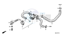 CBR600RRB drawing AIR INJECTION CONTROL VALVE