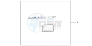 CB1000R9 UK - (E / MPH) drawing 3D LOGO SILVER